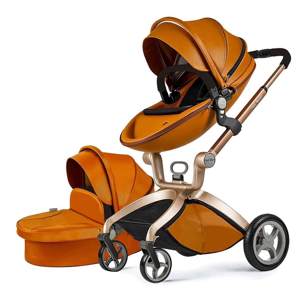Convertible Baby Stroller, Adjustable Canopy & Backrest.