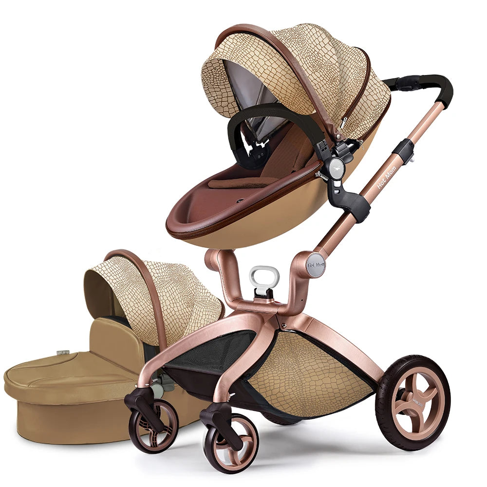 Convertible Baby Stroller, Adjustable Canopy & Backrest.