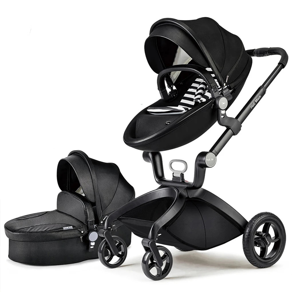 Convertible Baby Stroller, Adjustable Canopy & Backrest.