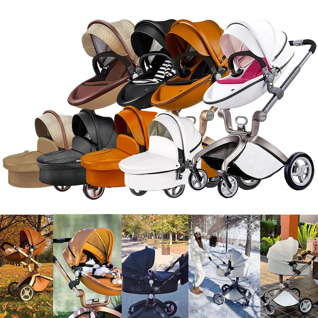 Convertible Baby Stroller, Adjustable Canopy & Backrest.