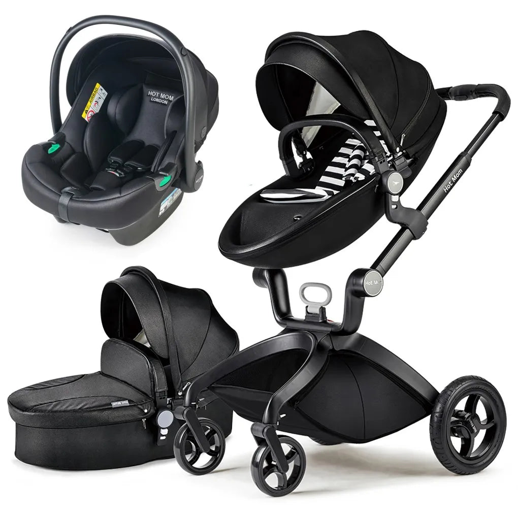 Convertible Baby Stroller, Adjustable Canopy & Backrest.