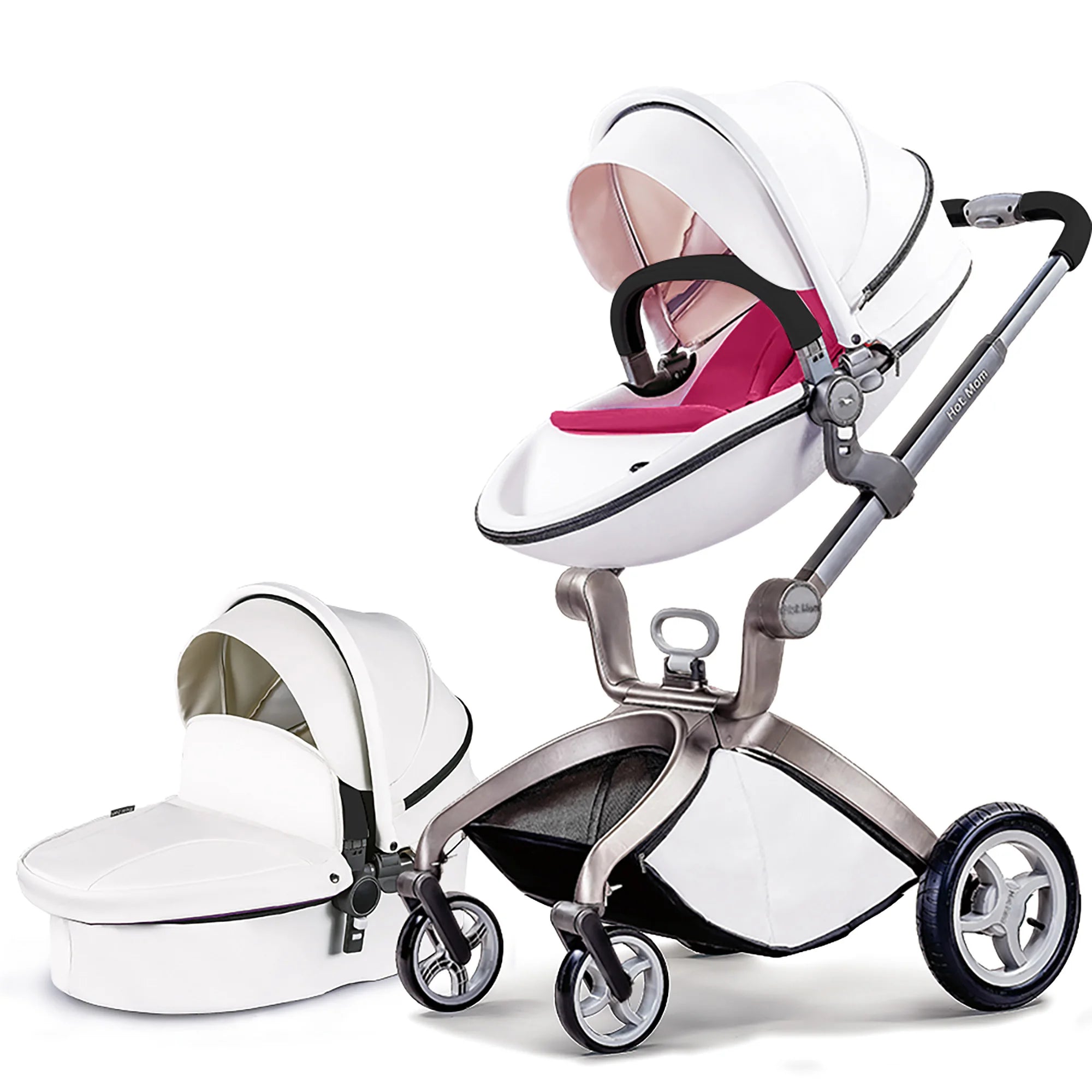 Convertible Baby Stroller, Adjustable Canopy & Backrest.