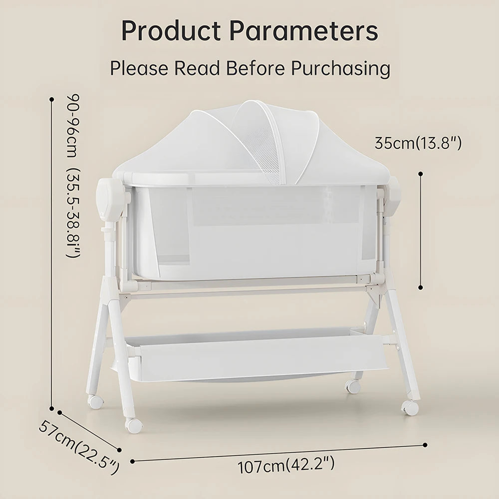 Electric Rocking Bedside Bassinet.