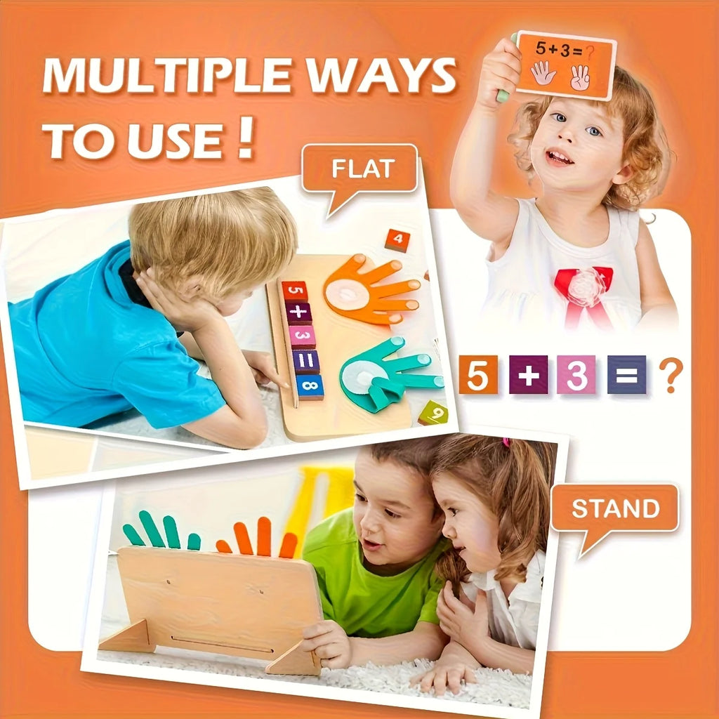 Wooden Arithmetic Learning Board for children over 3 years old.