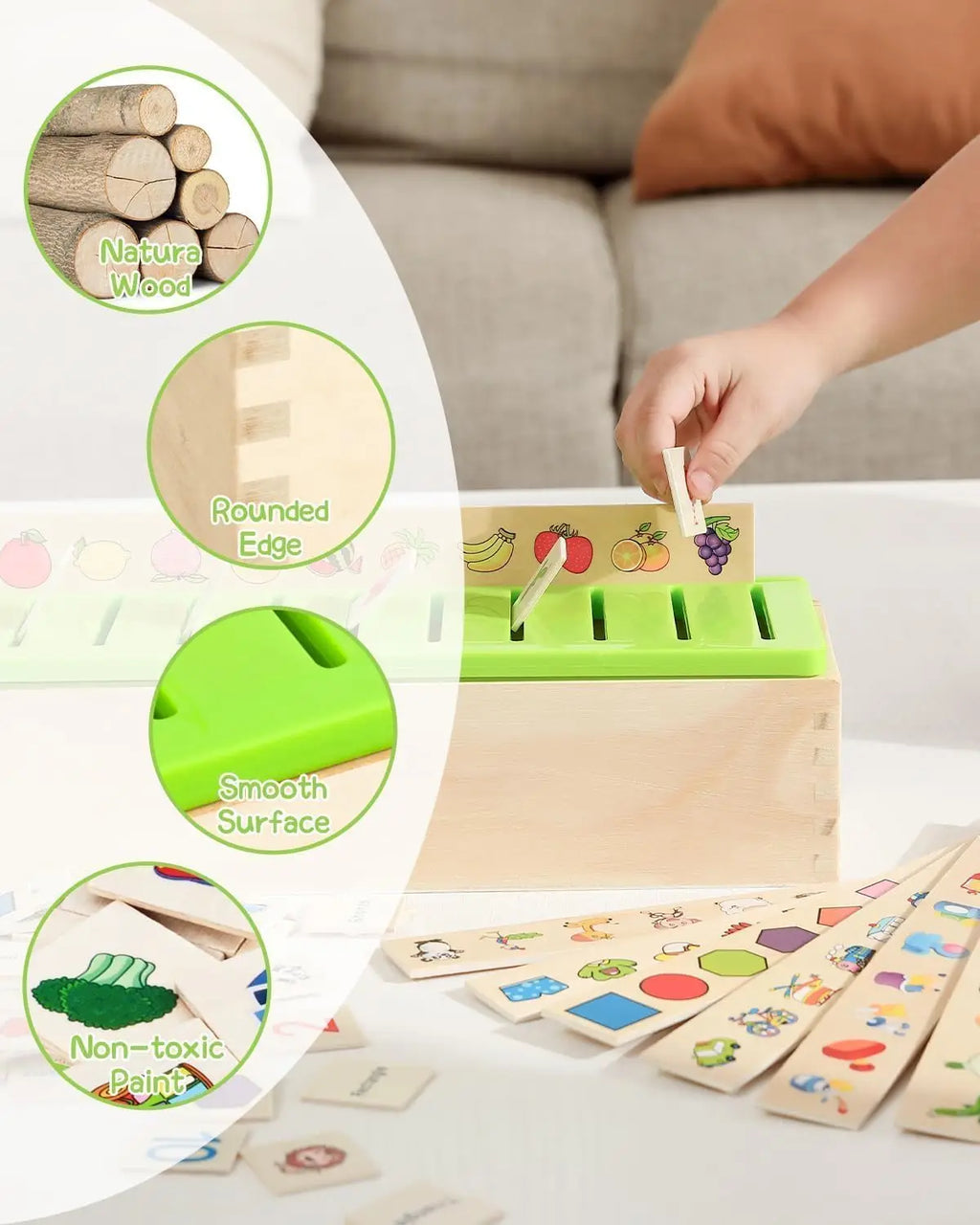 Wooden Montessori Educational Sorting Toy.