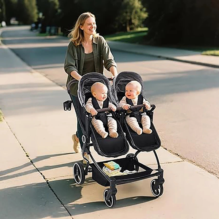 Double Stroller for Newborn and Toddler.