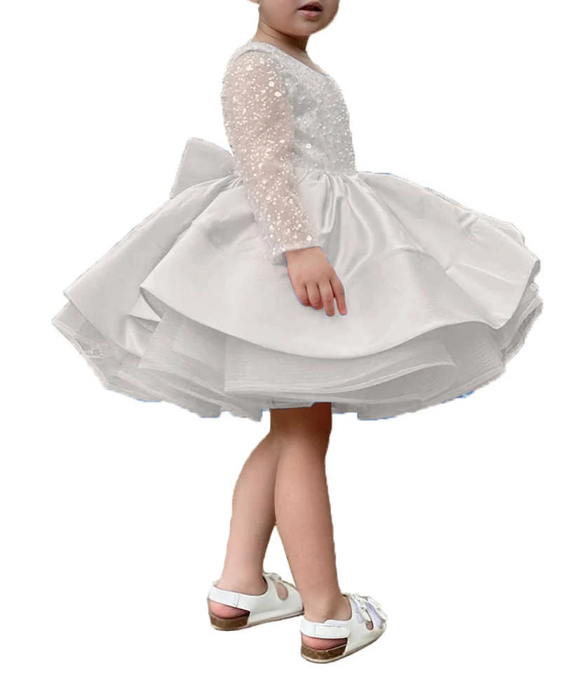 Short Girls Dress for Wedding or First Communion.