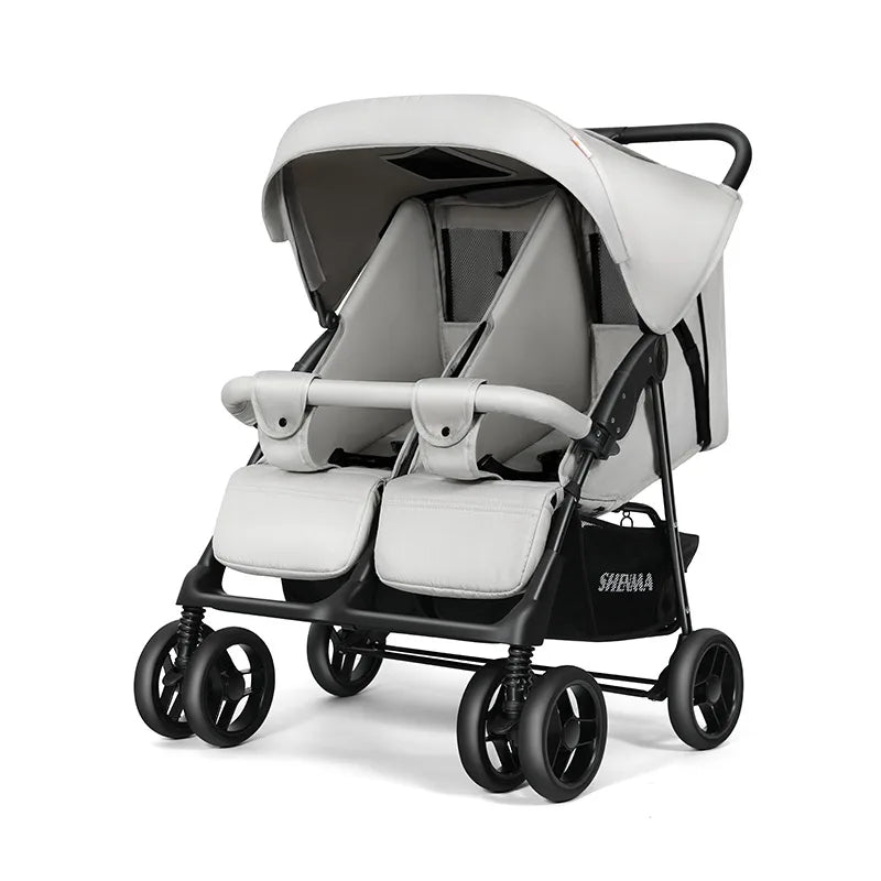 Foldable Twin Baby Stroller.