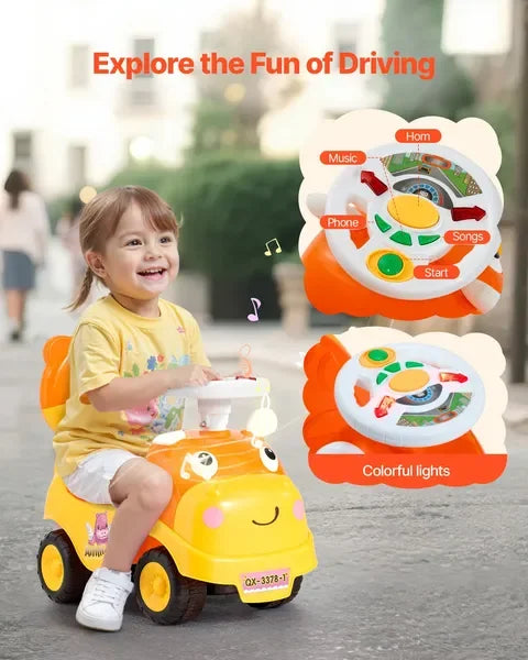 Ride On Toddler Push Car, 19-36 Months. Horn & Music.