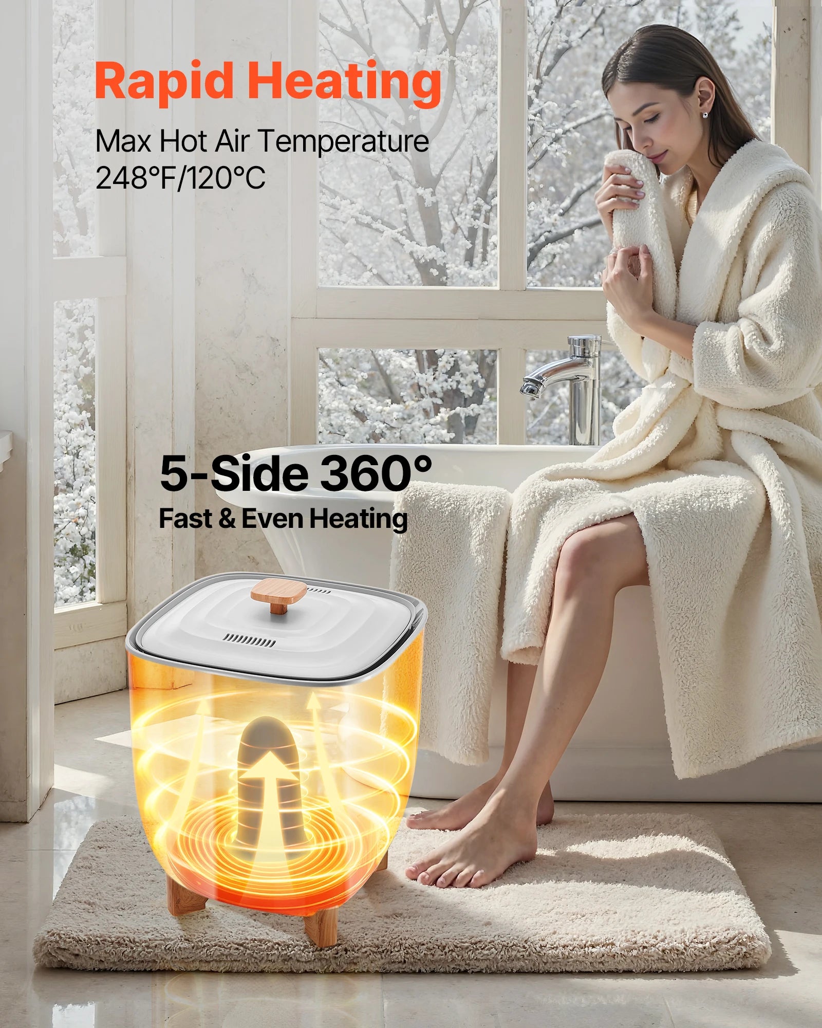 Heated Towel Warmer 25L Bucket.