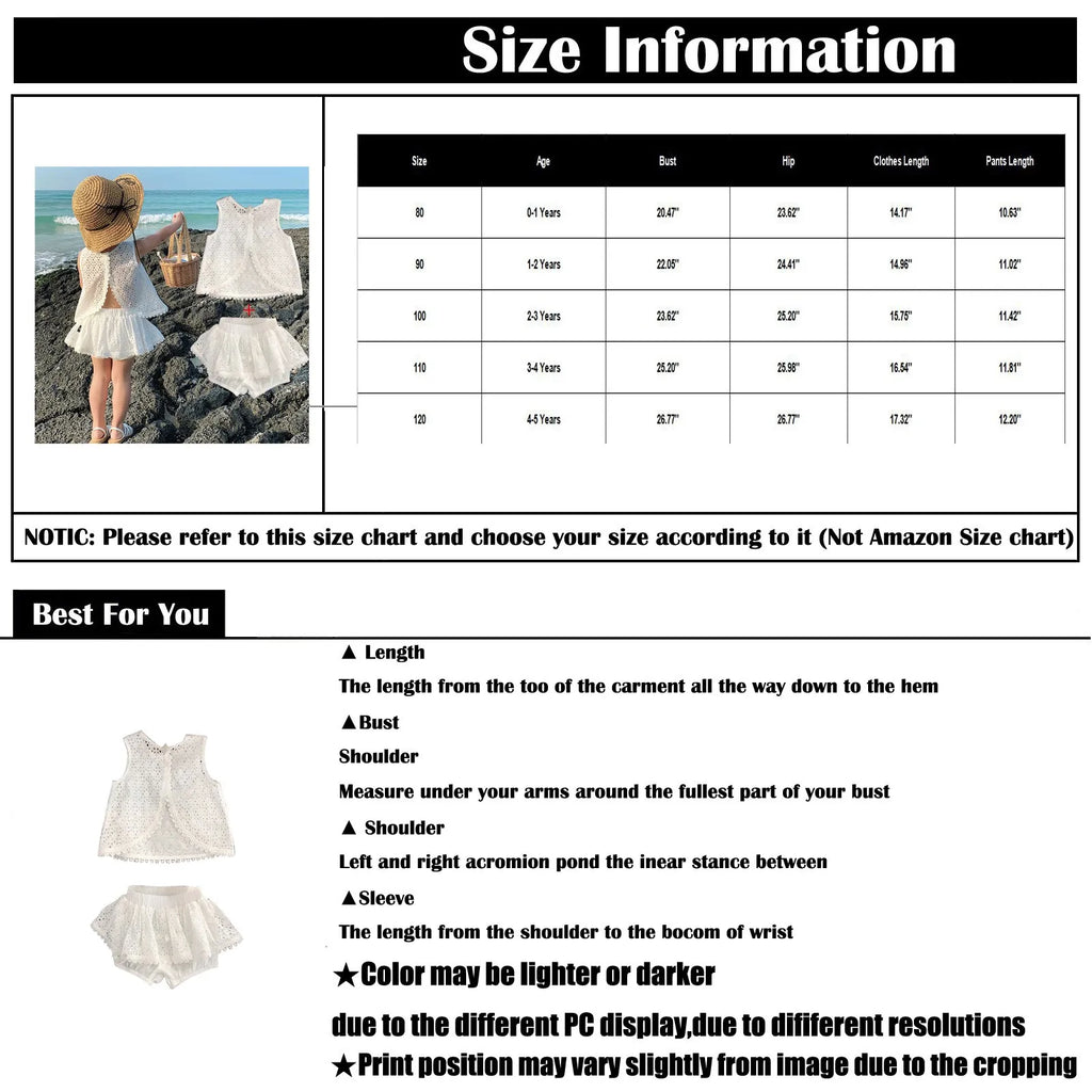 Casual Sleeveless T-shirt+Shorts Hallow Lace.