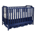 3-in-1 Convertible Island Crib in Navy Blue.