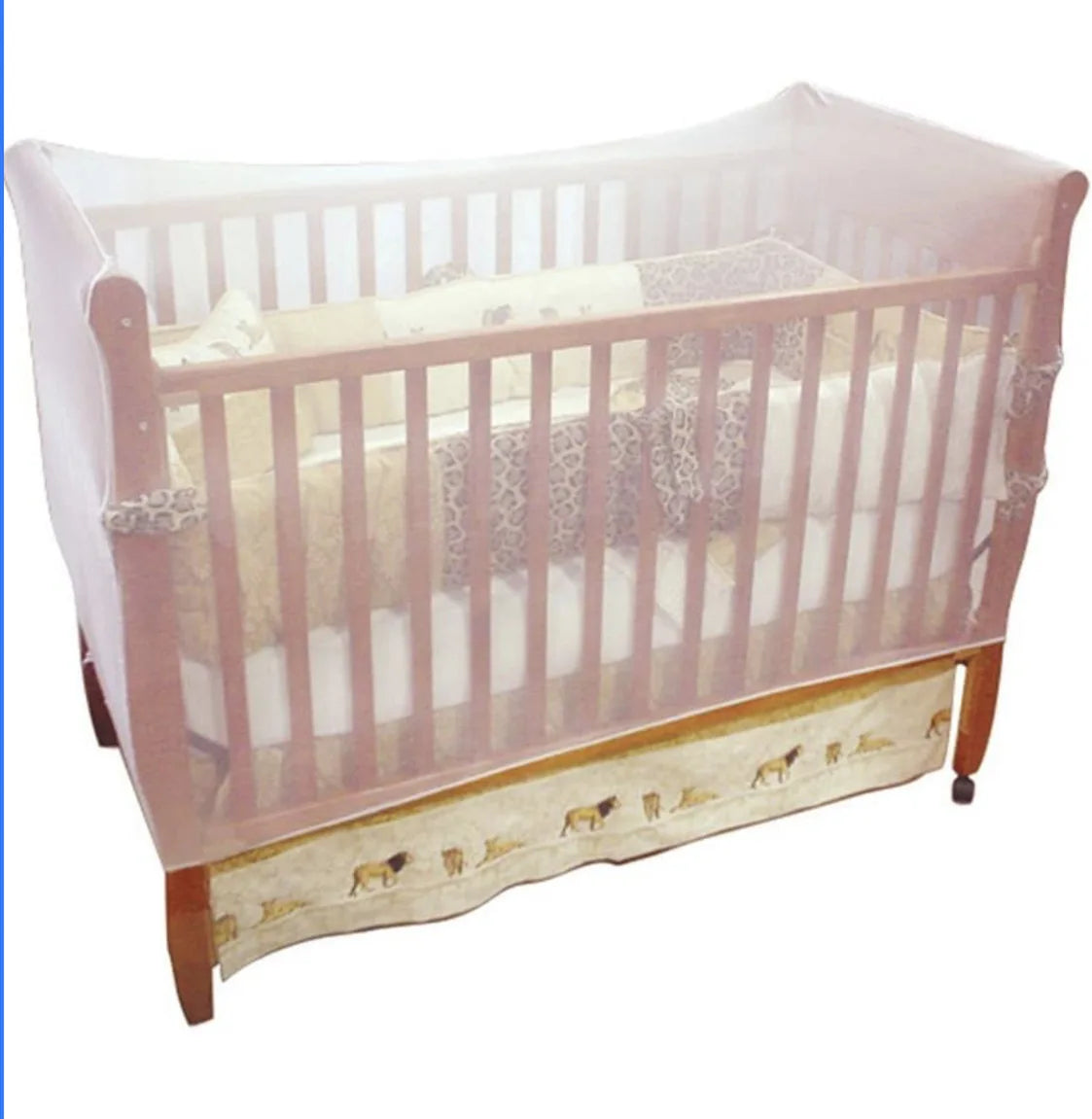 Elastic Band Mesh Insect Net for Crib.