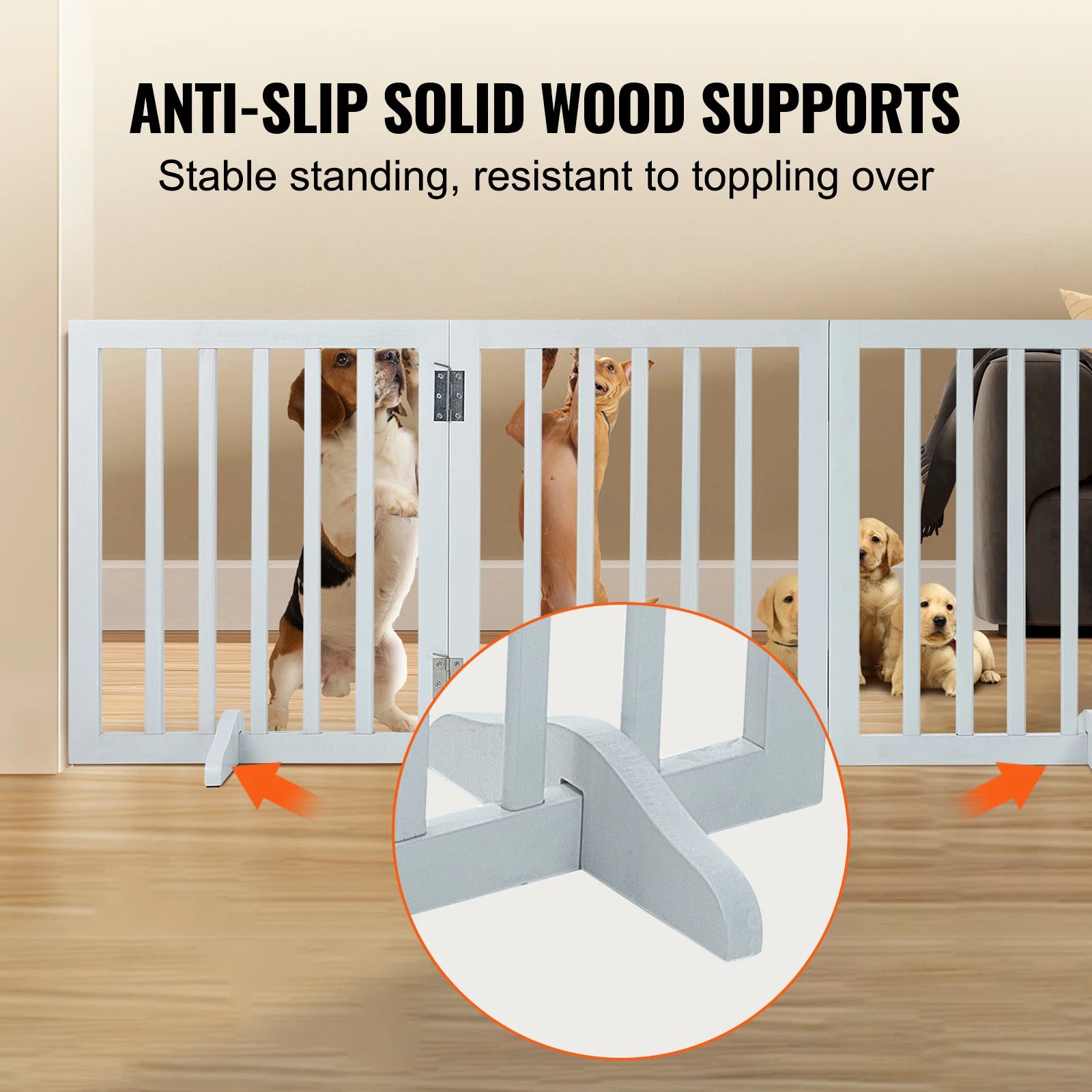 Free Standing Dog/Baby Gate, 3 Panels.