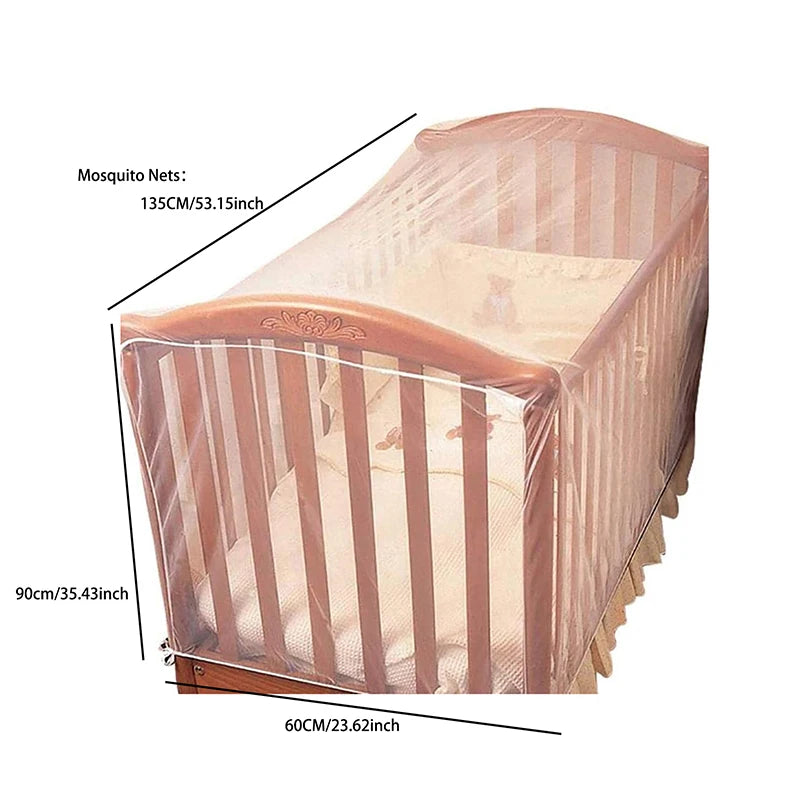 Elastic Band Mesh Insect Net for Crib.