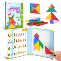 Wooden Magnetic Tangram Puzzle Book.