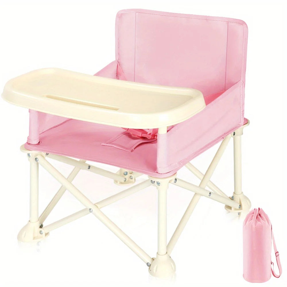 Stylish and Durable High Chair with Adjustable Footrest.