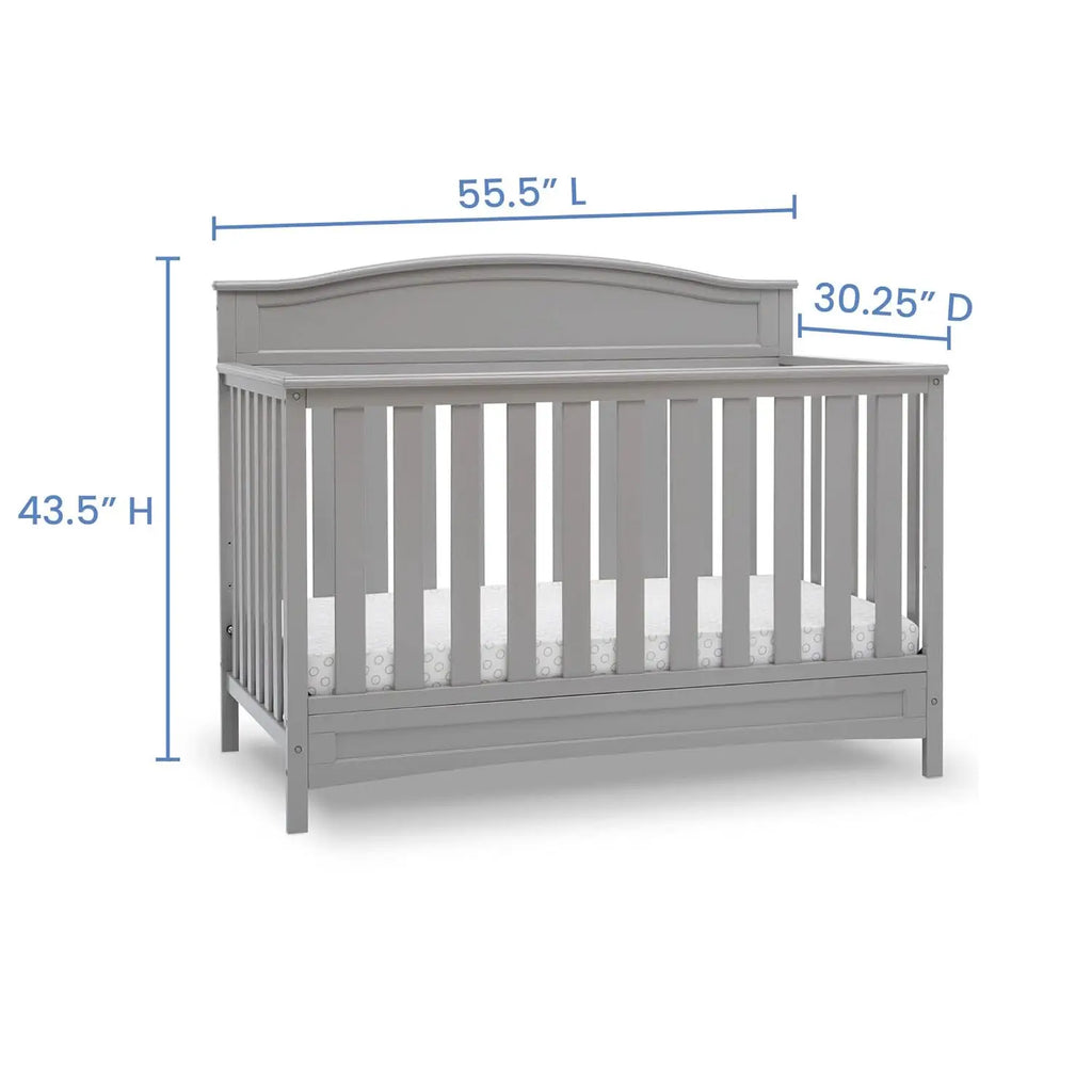 4-in-1 Convertible Baby Crib - Grows with Your Child to Full Bed.