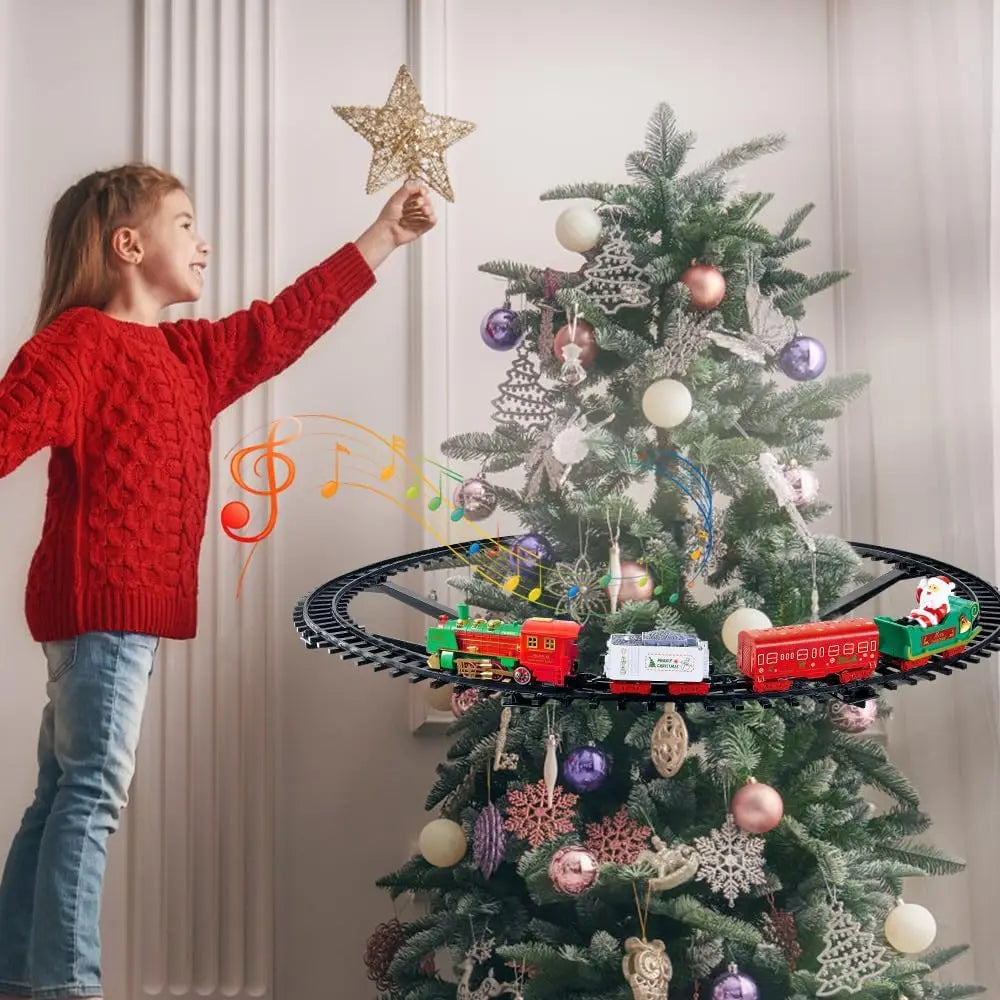 Hanging Christmas Train Set with Light and Sound.