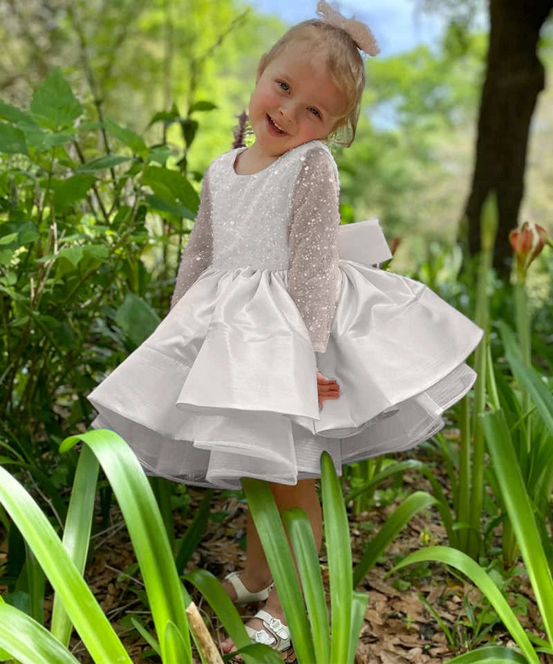 Short Girls Dress for Wedding or First Communion.