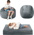 Kids Convertible Bean Bag Chair Bed.