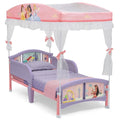Princess Canopy Toddler Bed with Guardrails.