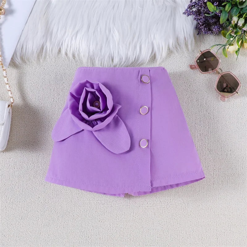 Adorable 2 Piece Ensemble, Square Neck Top / Skirt.