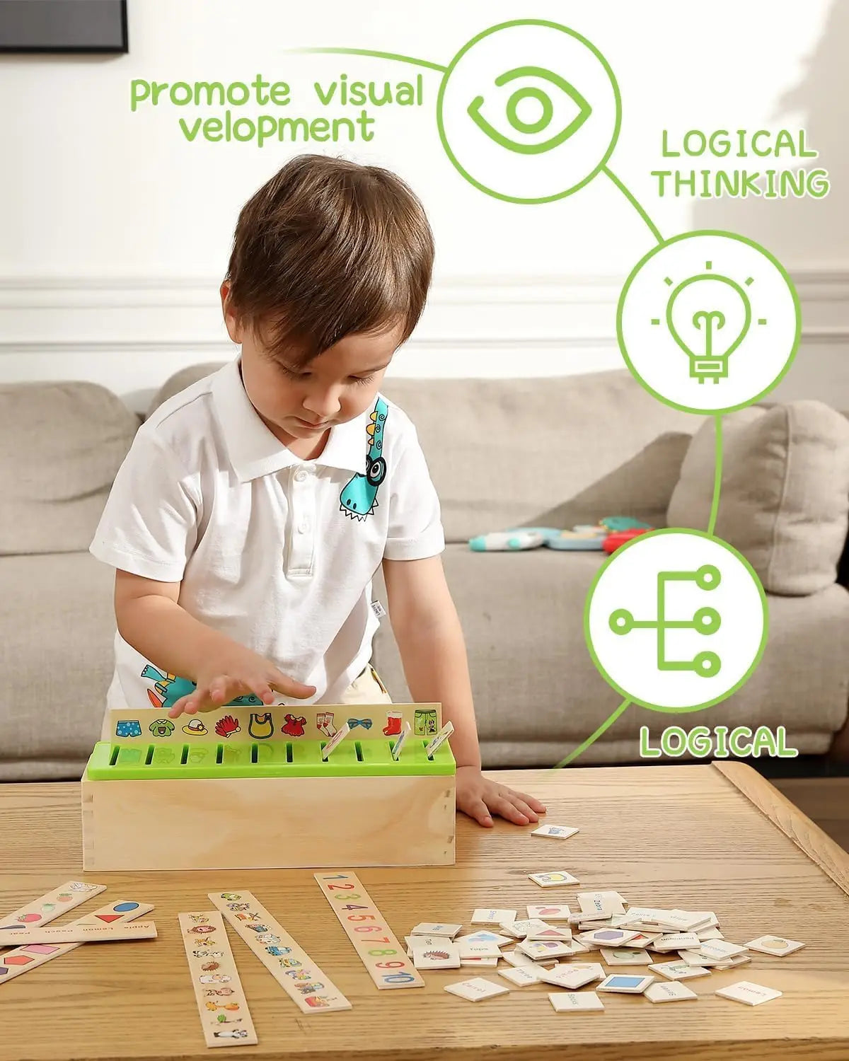 Wooden Montessori Educational Sorting Toy.