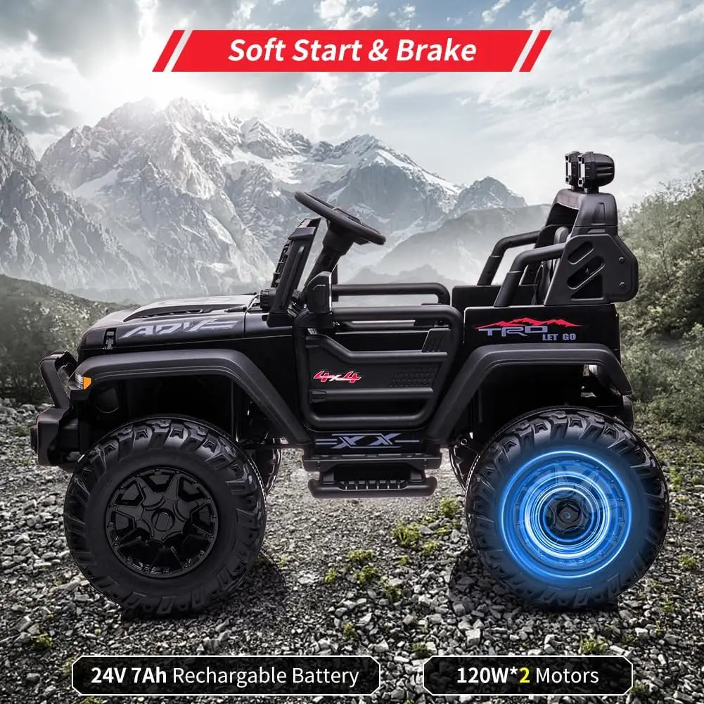 2 Seaters Kids Ride On Truck with Remote Control.