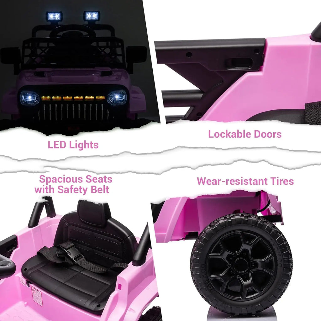12V Kids Ride On Car, Electric Vehicle  with Remote Control.
