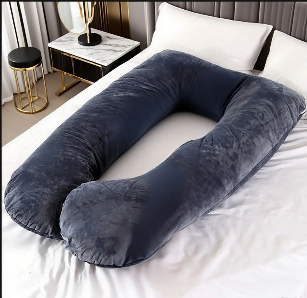 Comfortable Velvet Maternity Pillow For Pregnant Women.