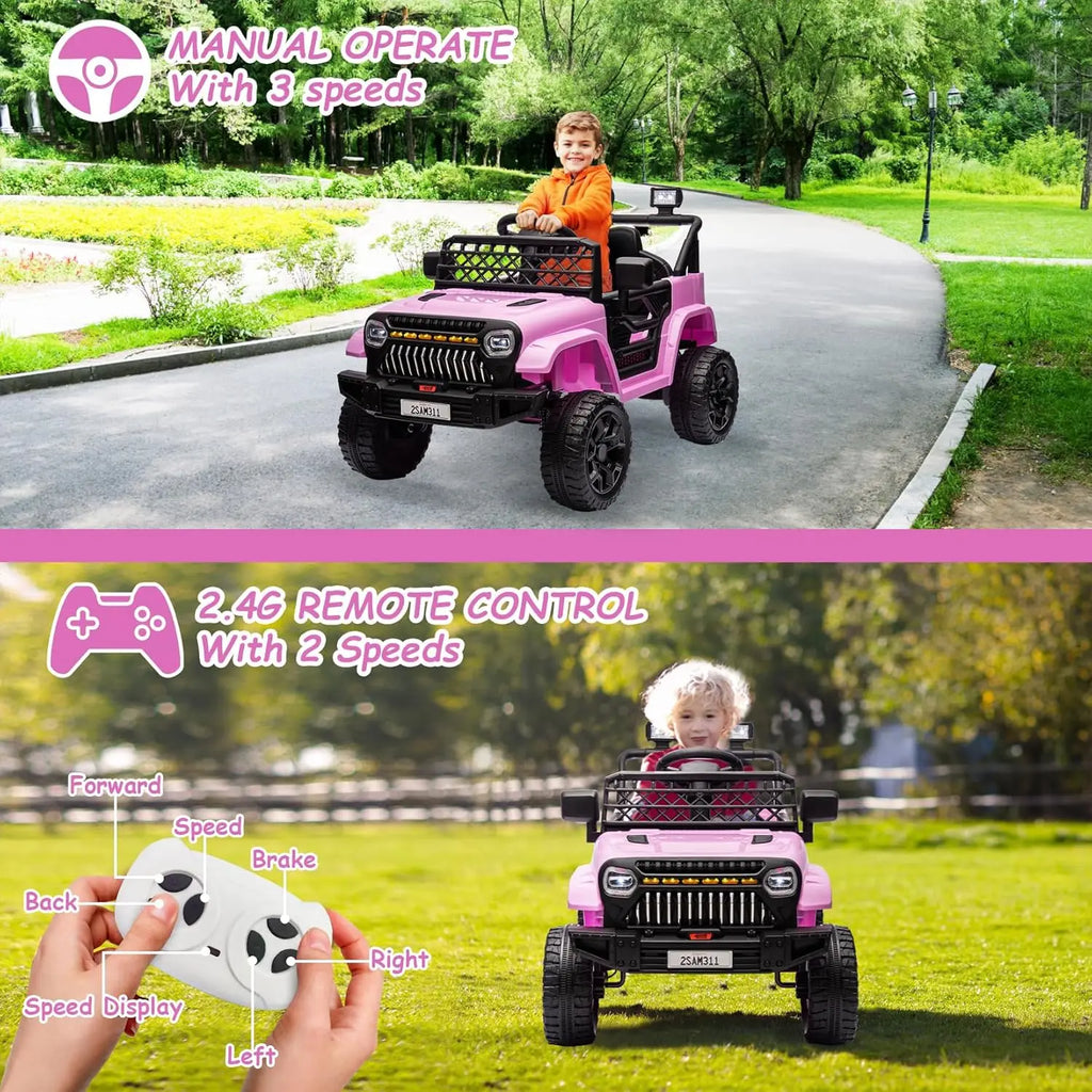 12V Kids Ride On Car, Electric Vehicle  with Remote Control.