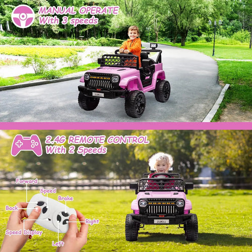 12V Kids Ride On Car, Electric Vehicle  with Remote Control.