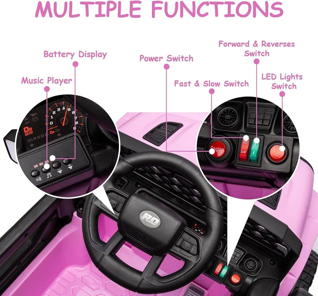 12V Kids Ride On Car, Electric Vehicle  with Remote Control.