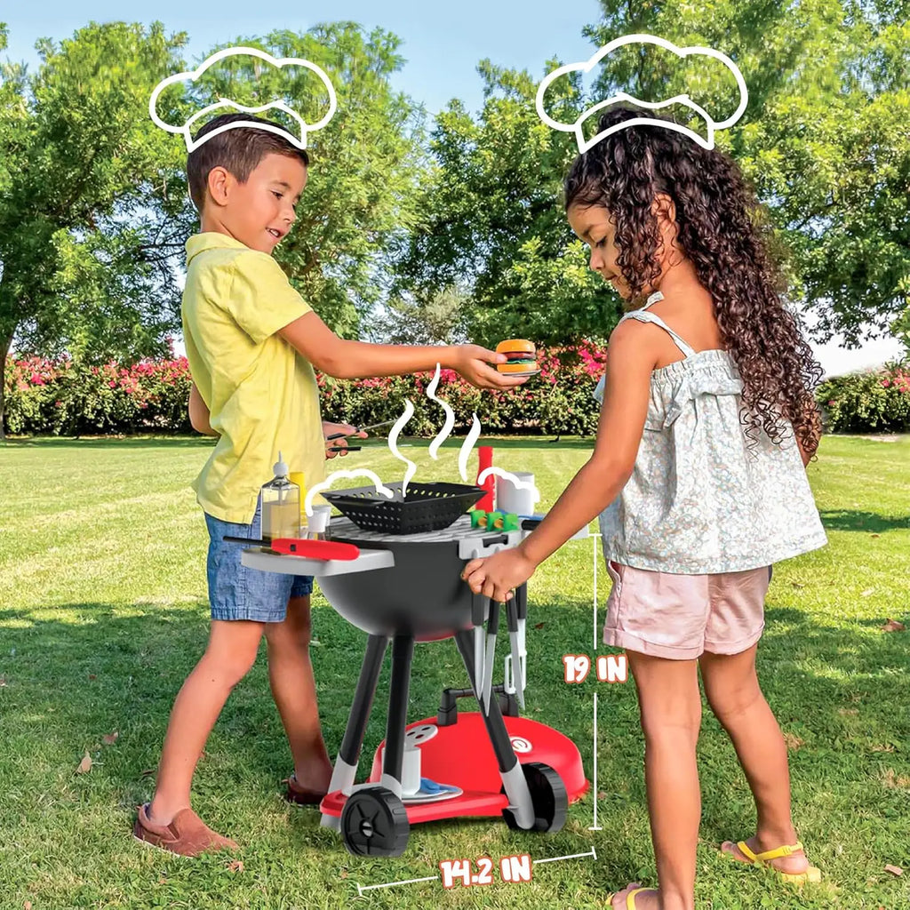 34 PCS Kitchen Toy Set BBQ Play Grill.