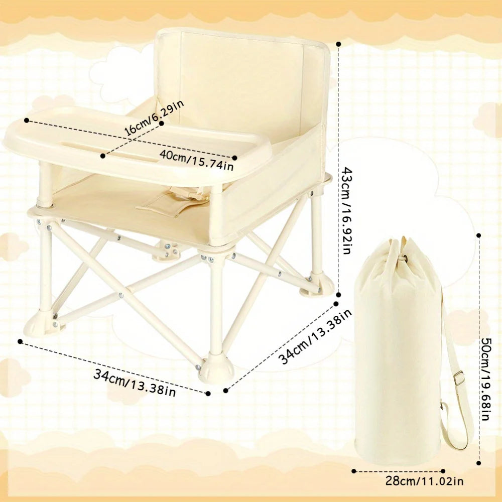 Stylish and Durable High Chair with Adjustable Footrest.