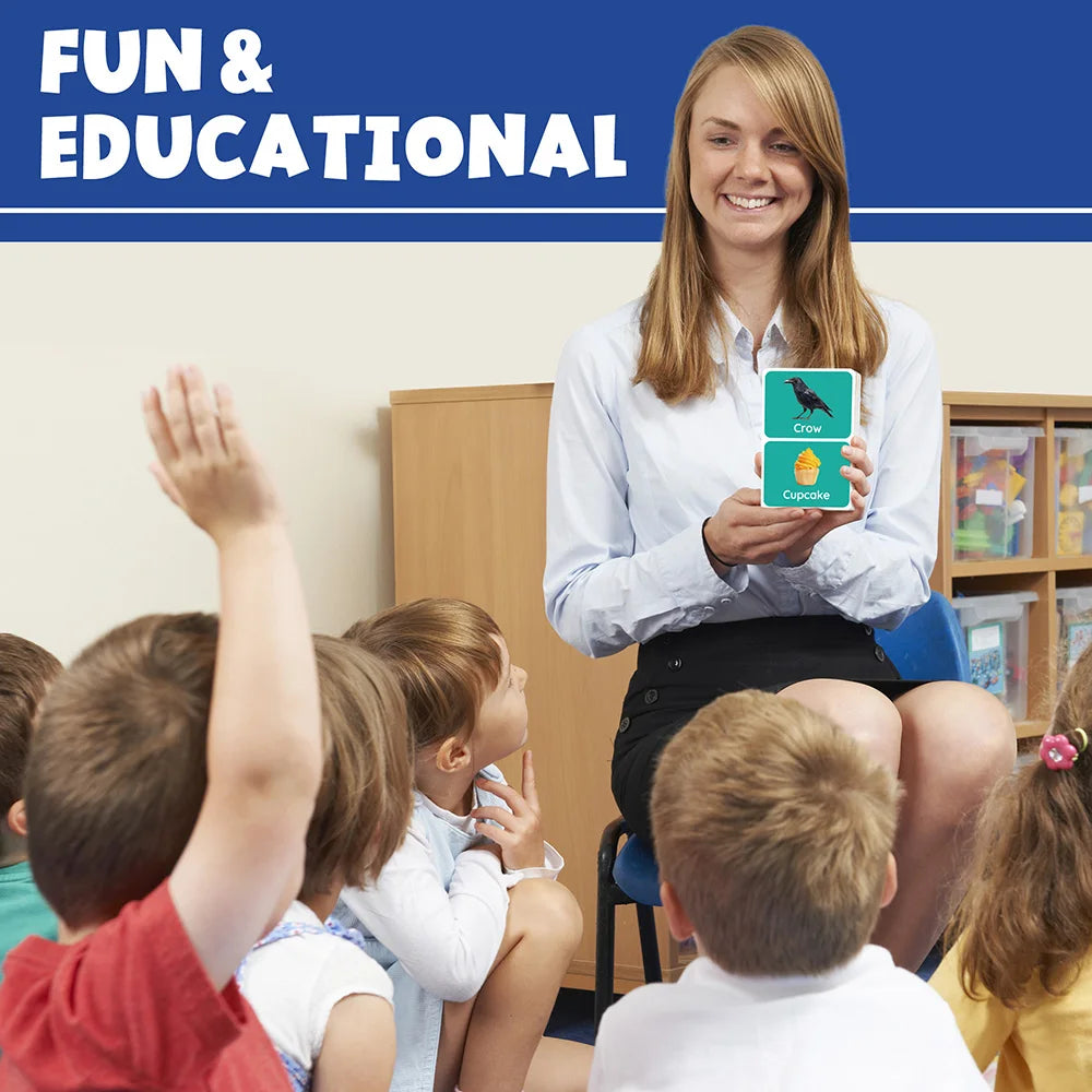 Flash Cards for Toddlers, 84 Double-Sided Educational Flashcards.