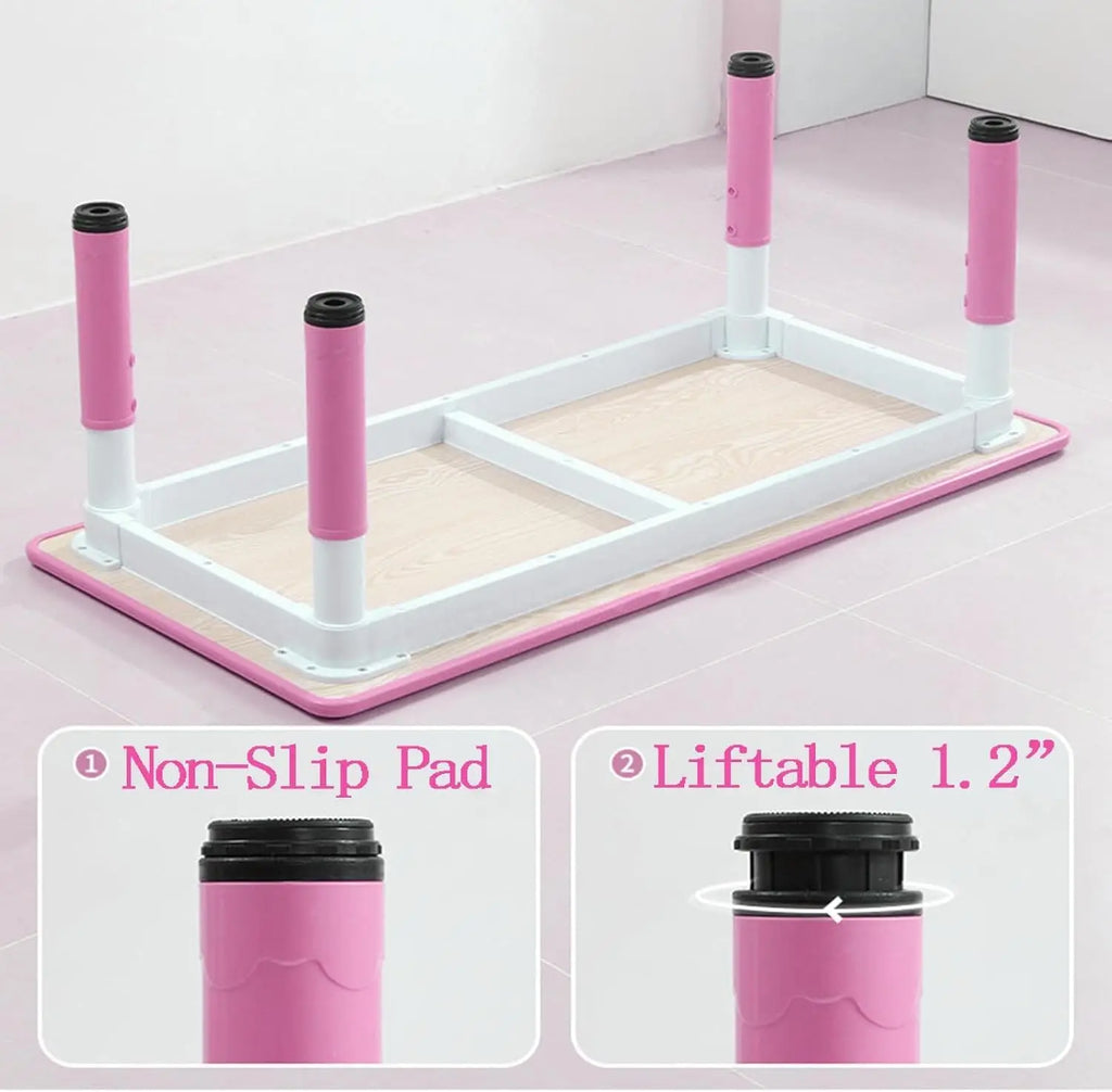 Kindergarten Kids Table and Chairs Set Toddler Height Adjustable.