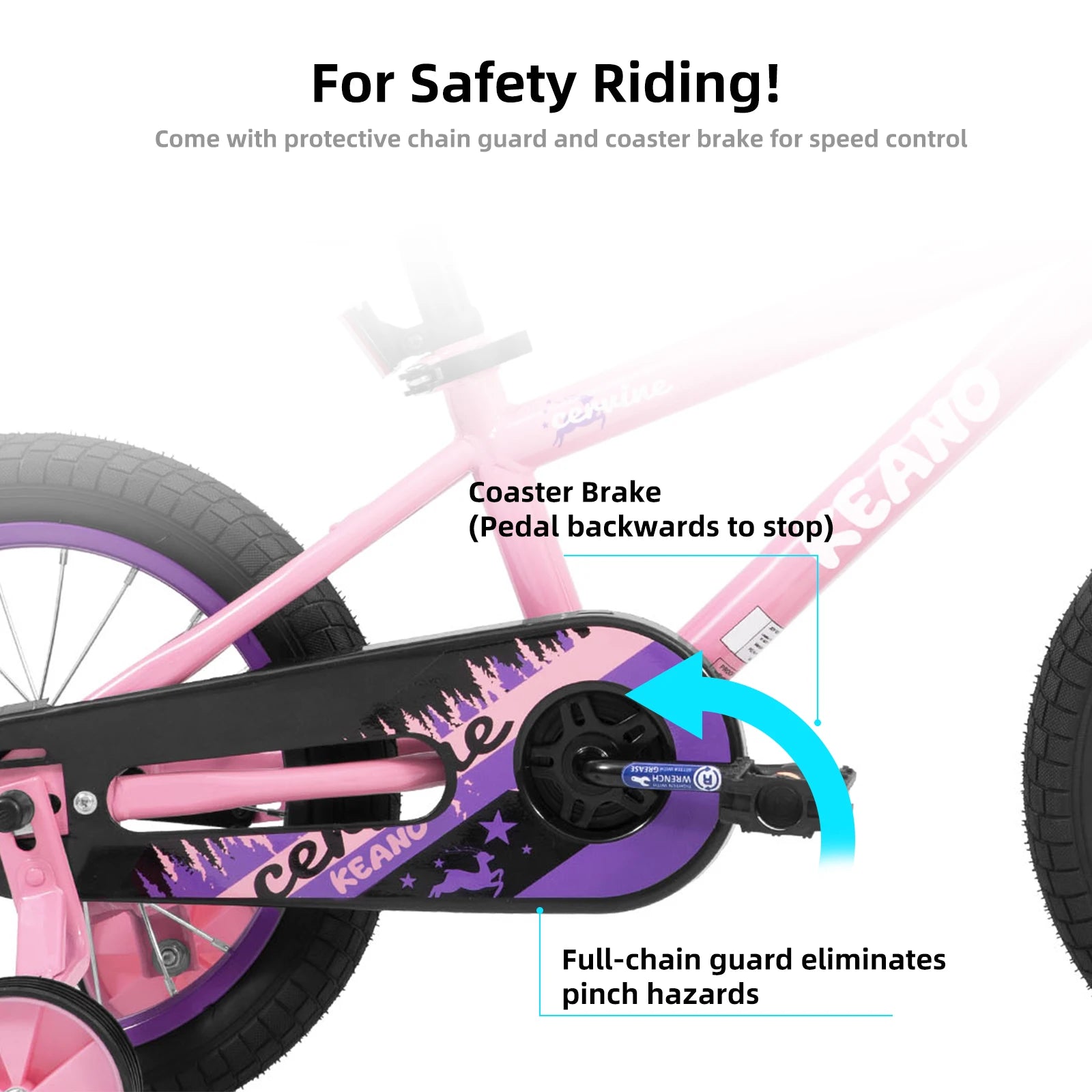 KEANO 14 16 20 Inch Kids Bike for Girls Ages 3-10 Years.