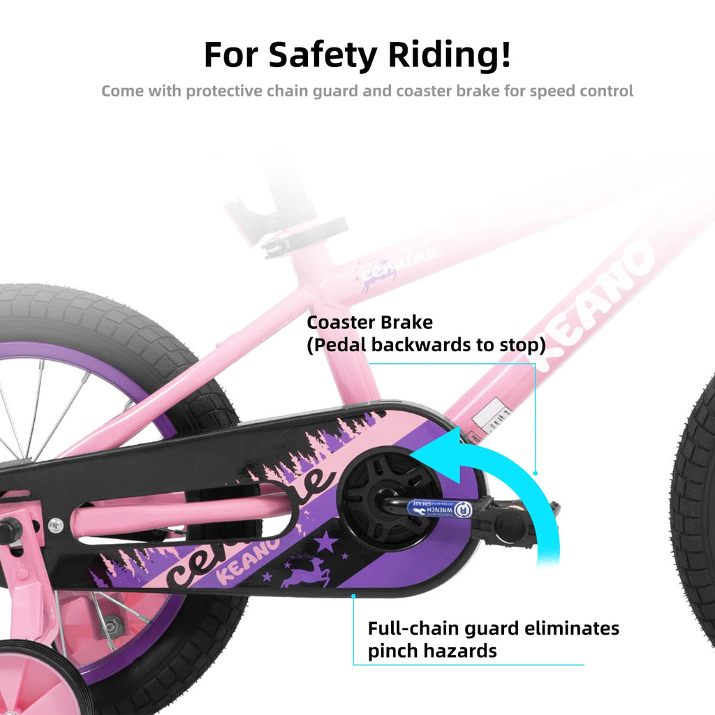 Kids Bike for Girls Ages 3-10 Years. 14 16 20 Inch.