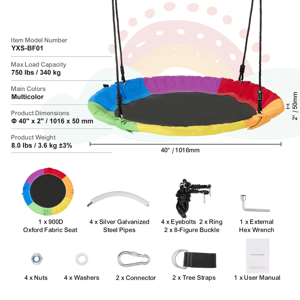 Tree Saucer Swing 750lbs for 2