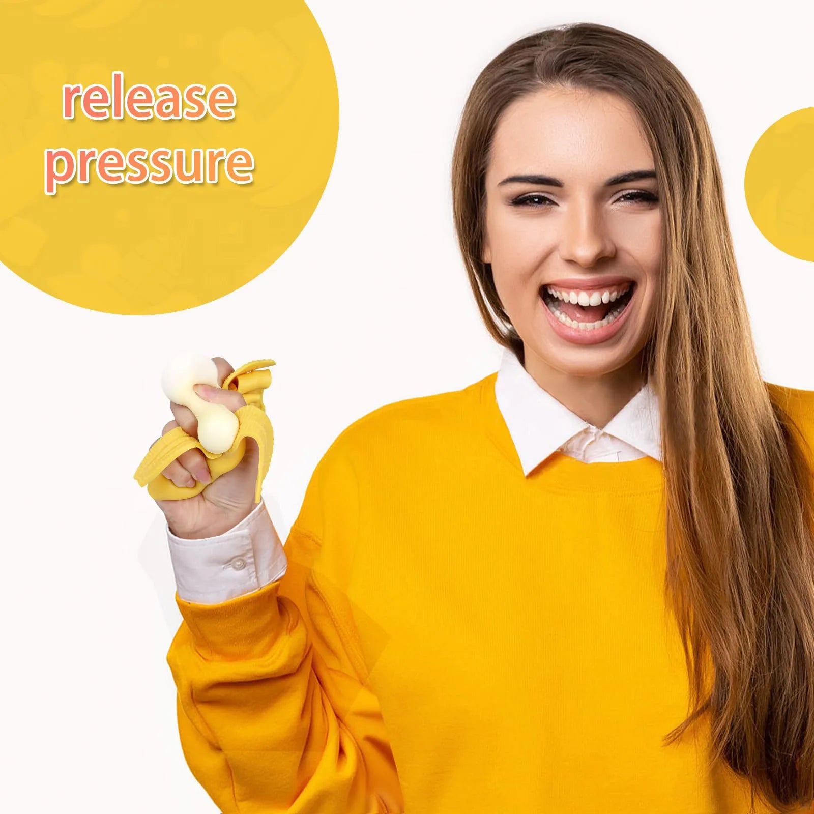 Cute Fruit Squishy Stress Balls.