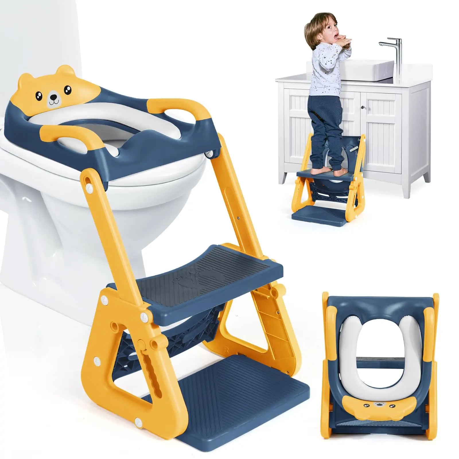 2-IN-1 Potty Training Seat with Step Stool.