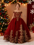 Autumn and Winter Princess Party Gown.