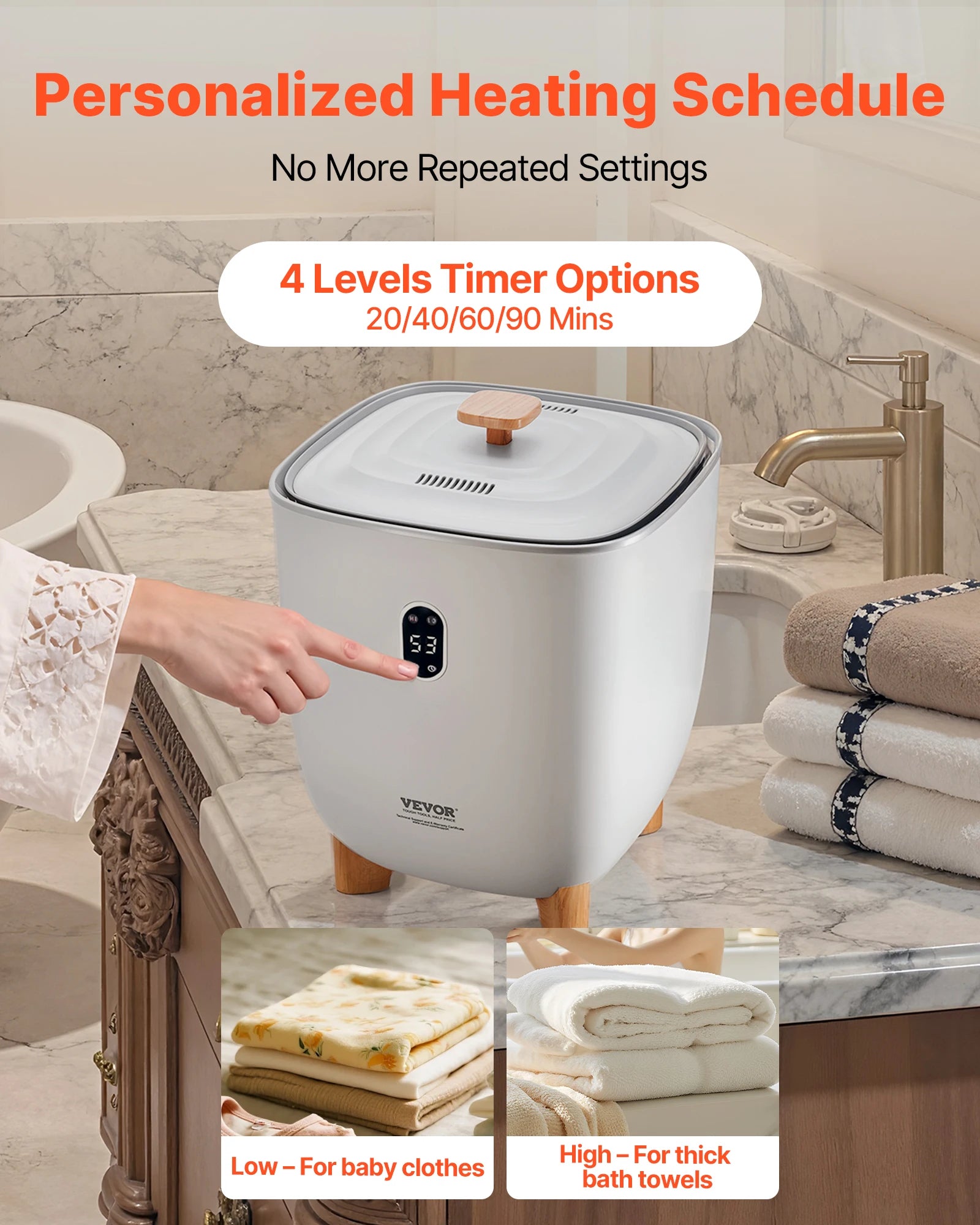 Heated Towel Warmer 25L Bucket.