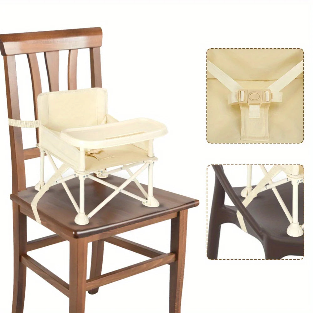Stylish and Durable High Chair with Adjustable Footrest.