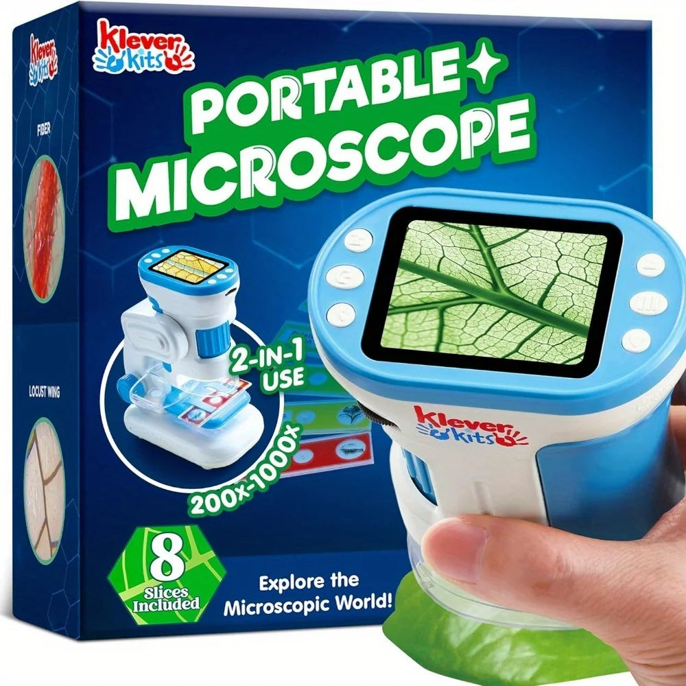 Handheld 1000X HD Microscope with 2.0'' LED Screen.