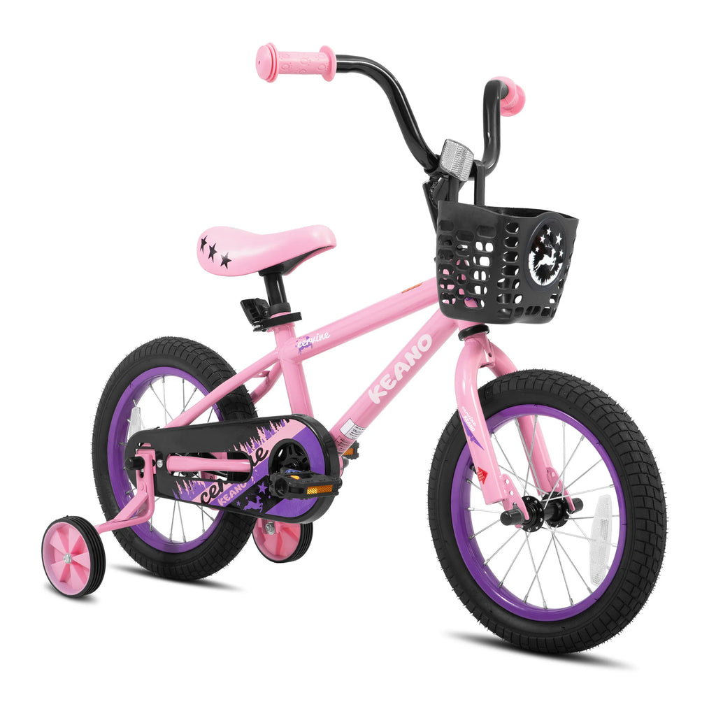 KEANO 14 16 20 Inch Kids Bike for Girls Ages 3-10 Years.