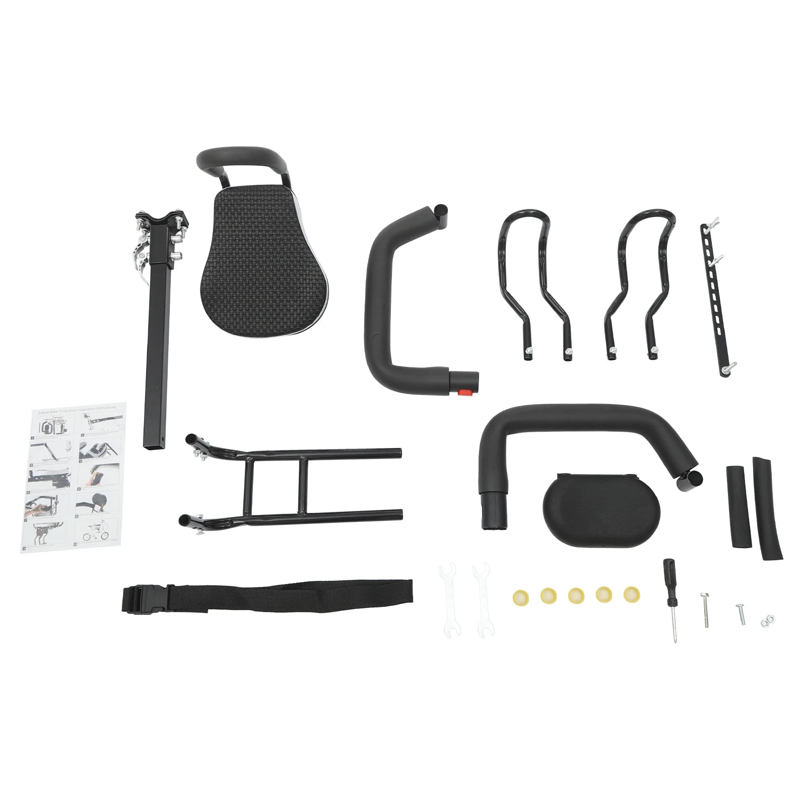 Child Safety Bike Seat with Adjustable Design.