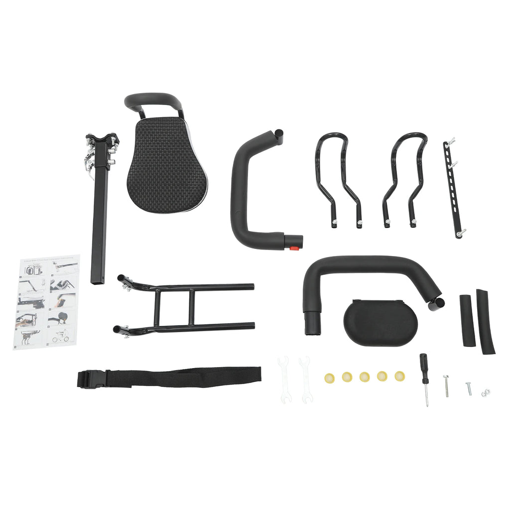 Child Safety Bike Seat with Adjustable Design.